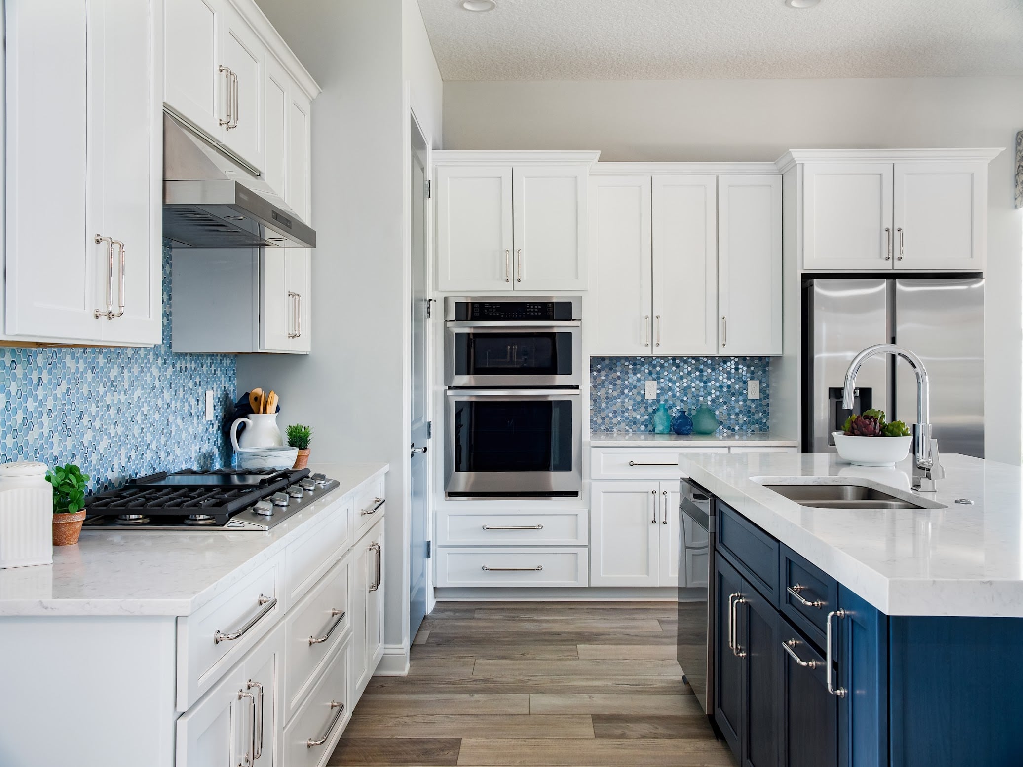 New luxury home construction beautiful kitchen
