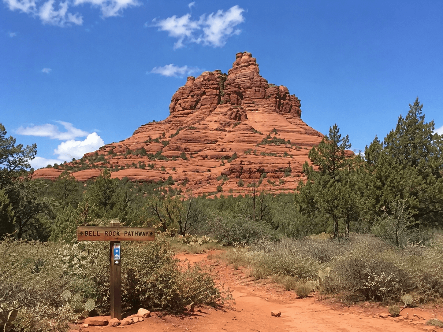 Bell Rock Pathway in desert terrain