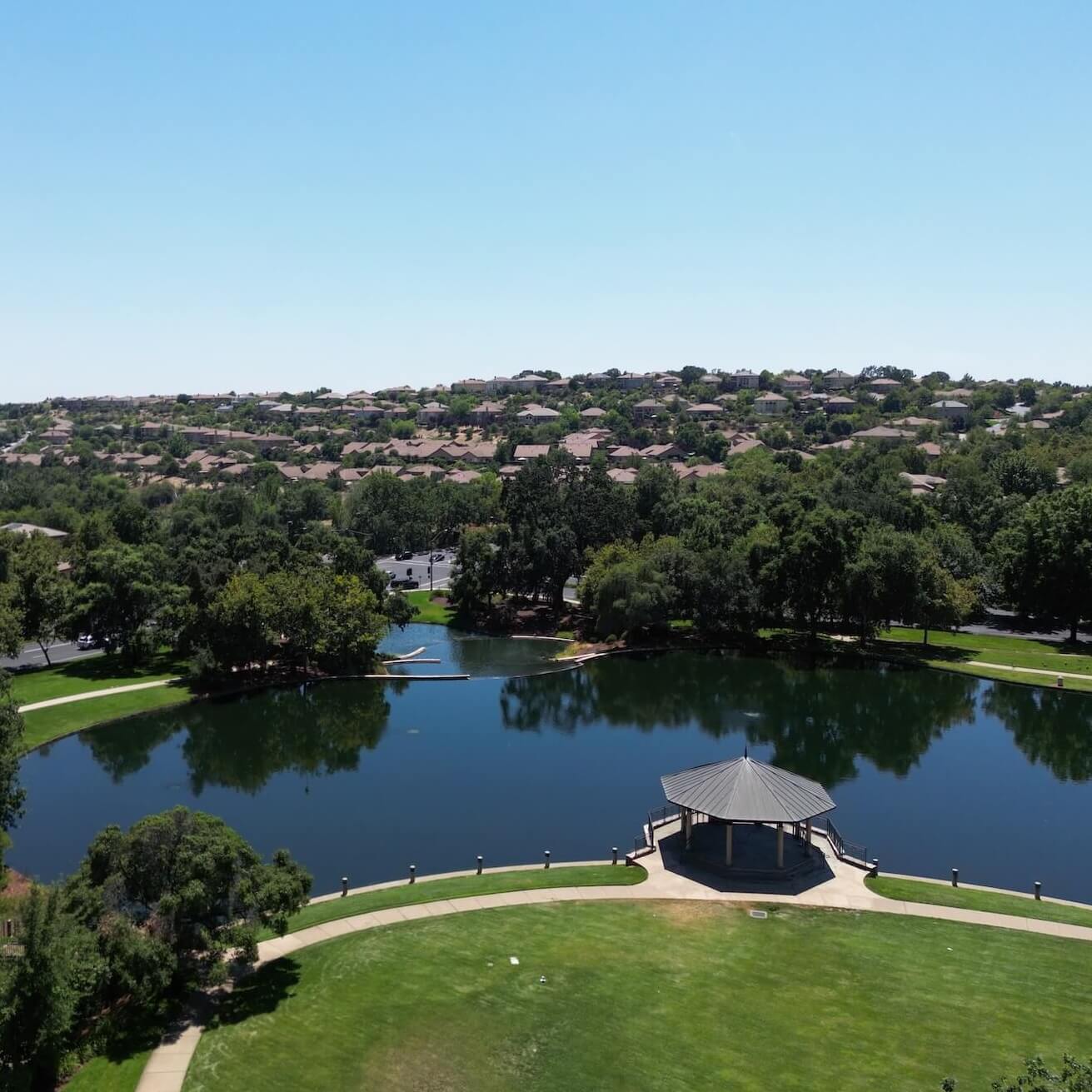 Aerial View of a park in El dorado Hills, ca. copy