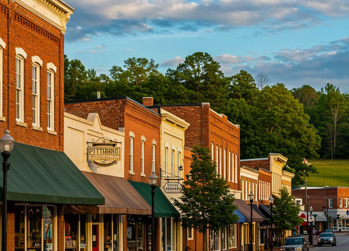 Neighborhood in small town