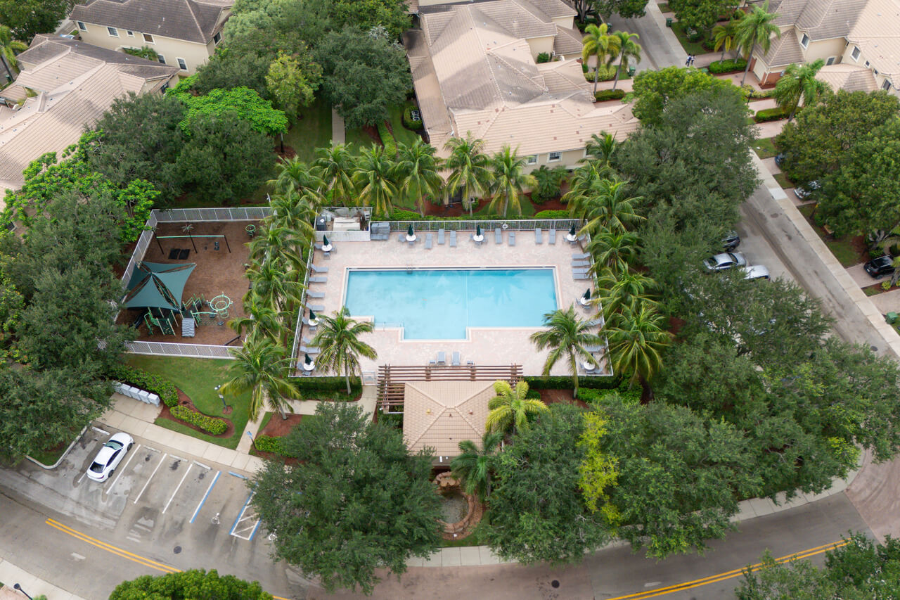 aerial-view-of-community-pool-and-playground
