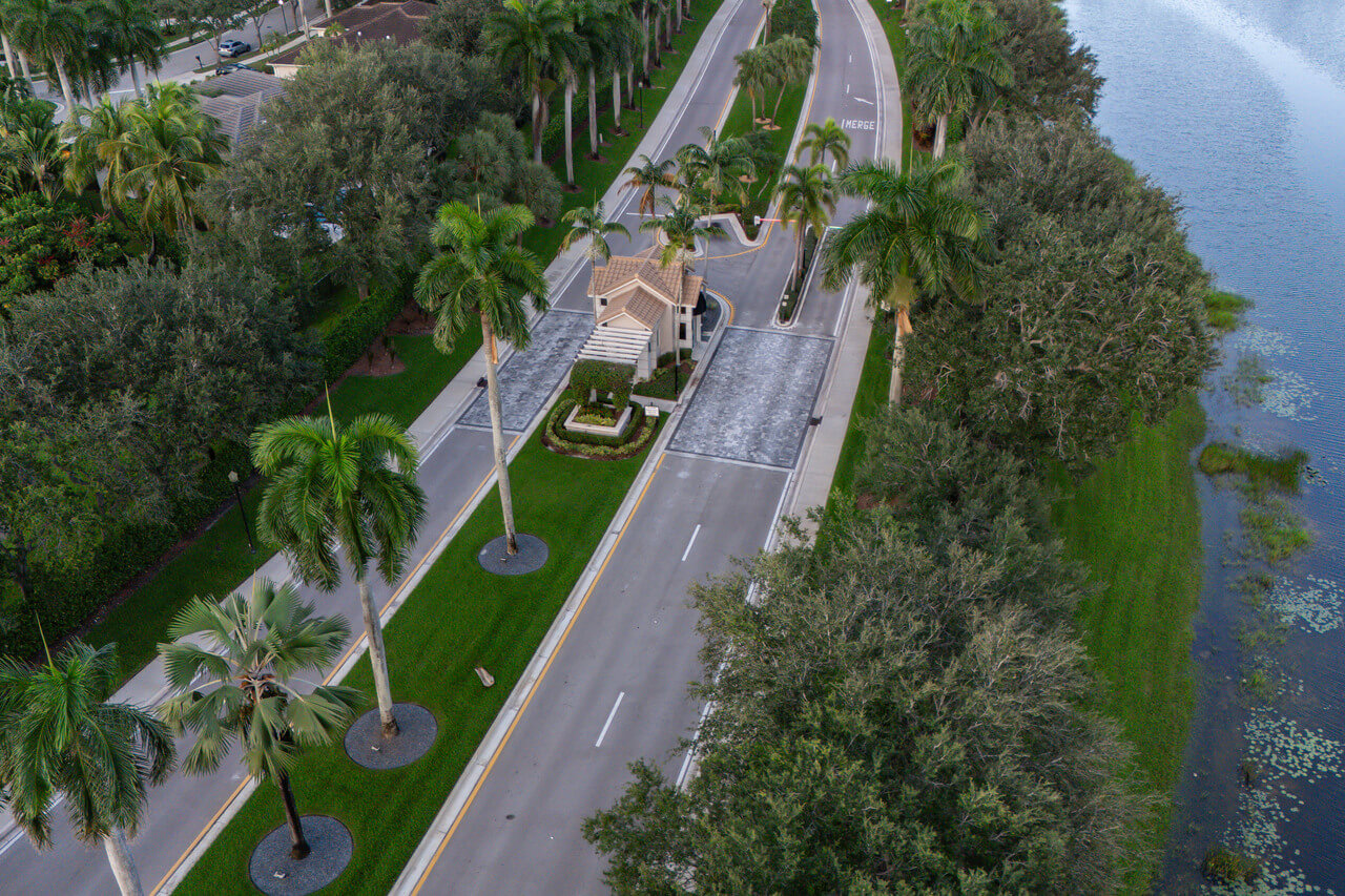 gated-community-entrance-with-waterfront