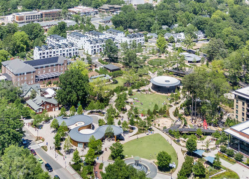 Aerial view of Apex