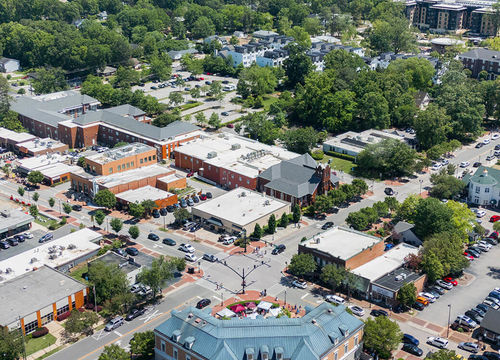 Aerial view of Downtown Carry