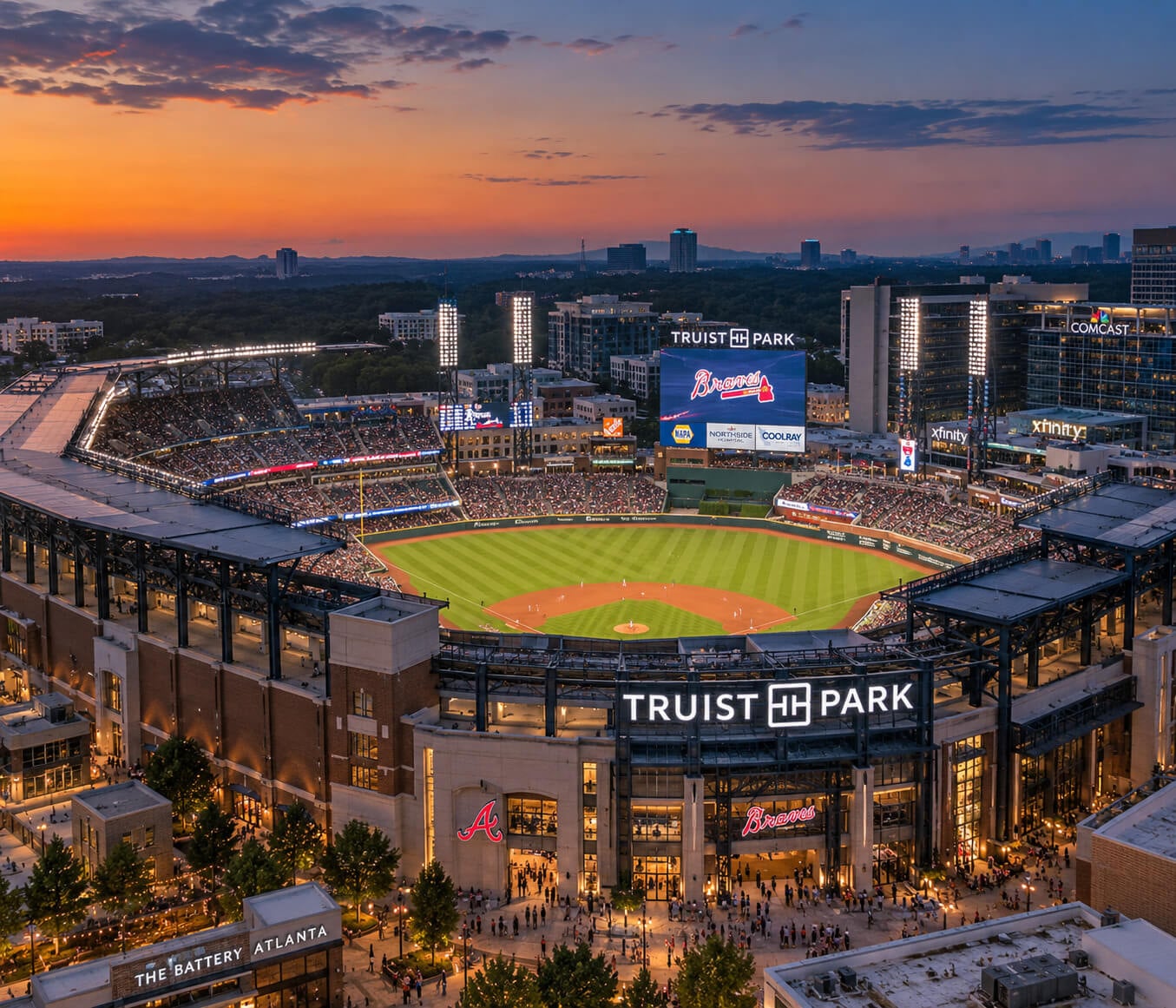 Cobb County - Truist Park Sunset Panorama