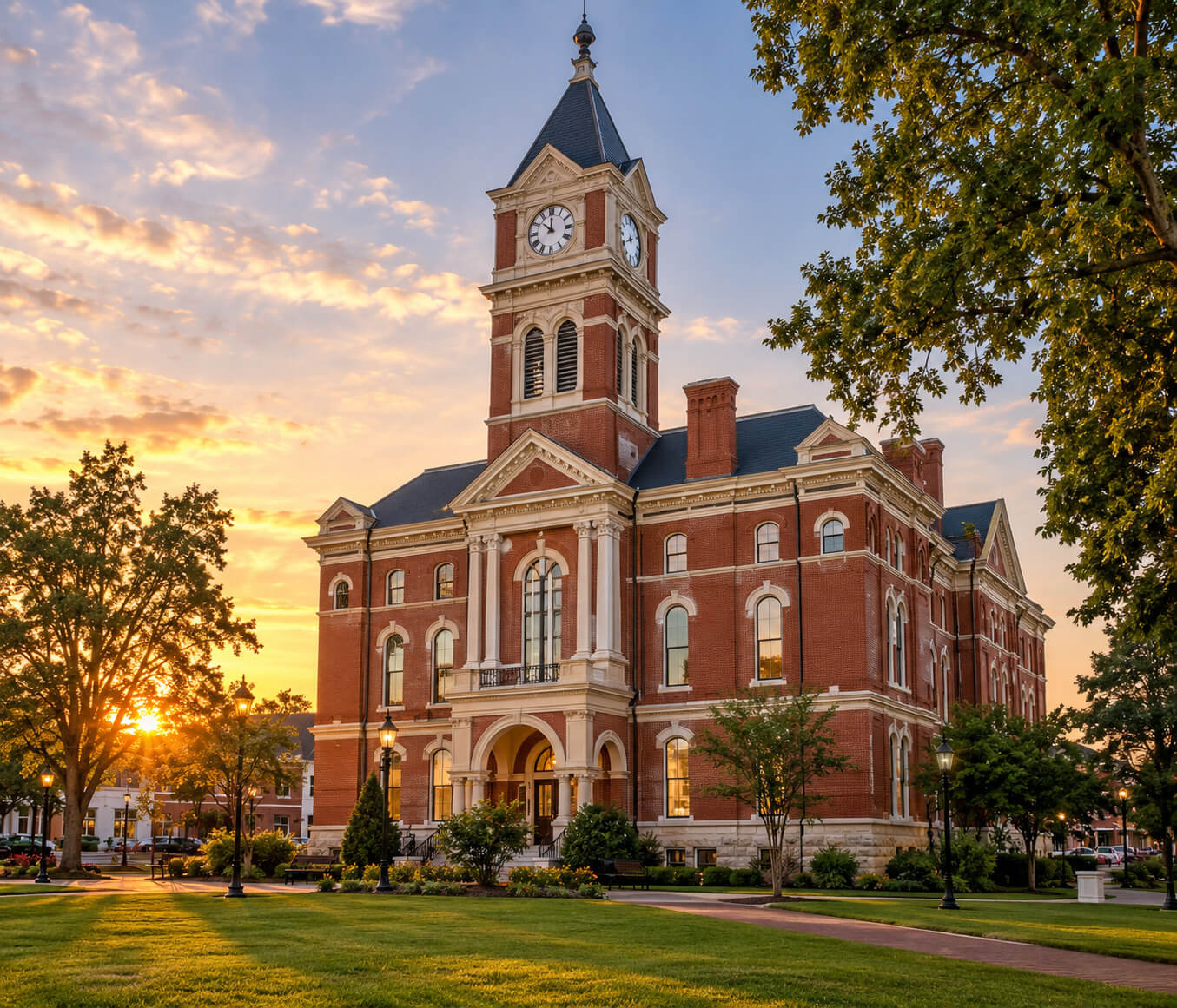 Gwinnett Coutny - Golden Hour Courthouse Clocktower
