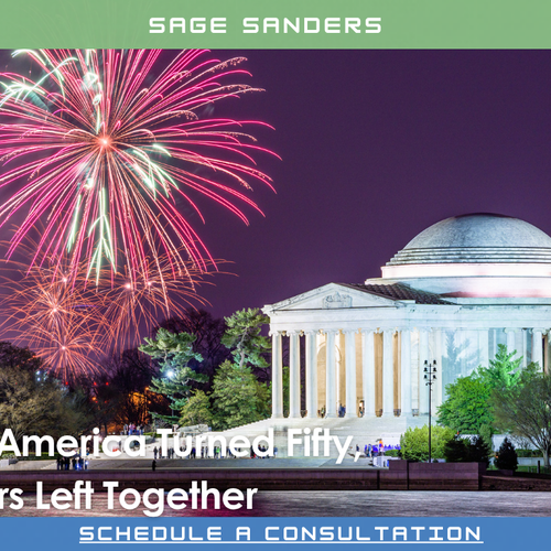 On the Day America Turned Fifty, Two Founders Left Together