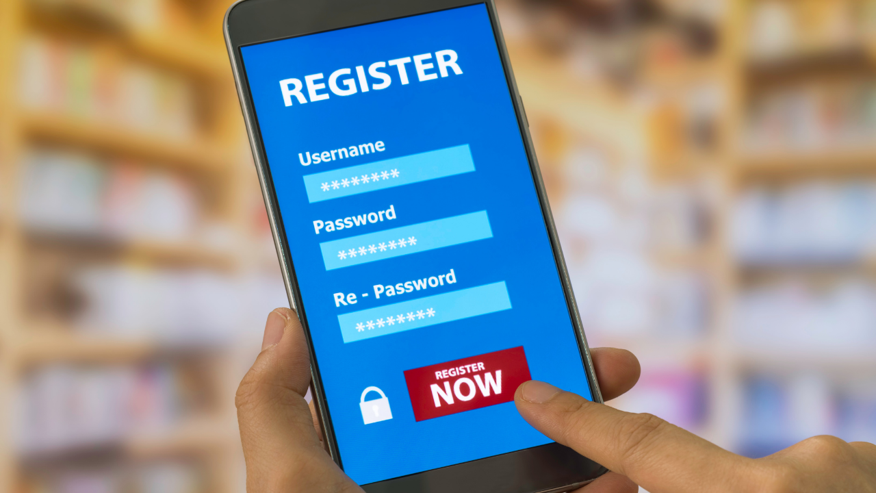 Register on phone