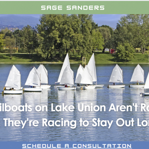 The Sailboats on Lake Union Aren't Racing to Win. They're Racing to Stay Out Longer.