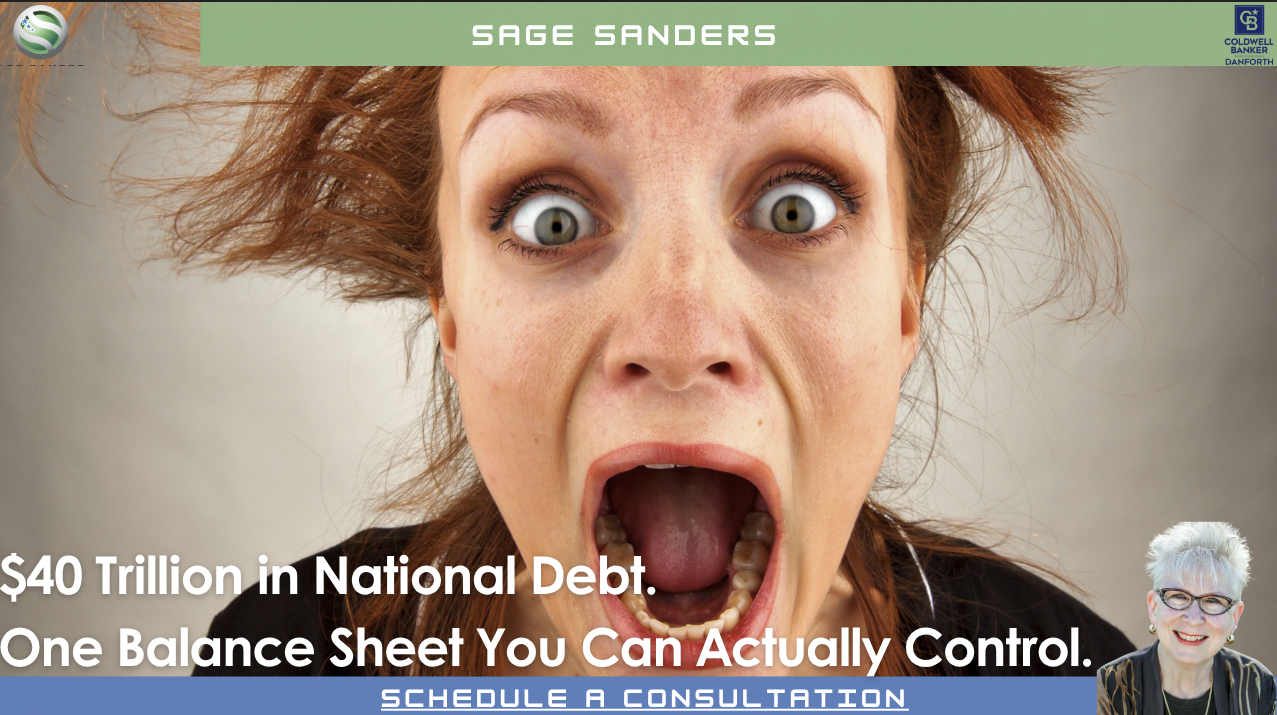 Homeowner freaking out over what future impact the national debt will have on personal finances.