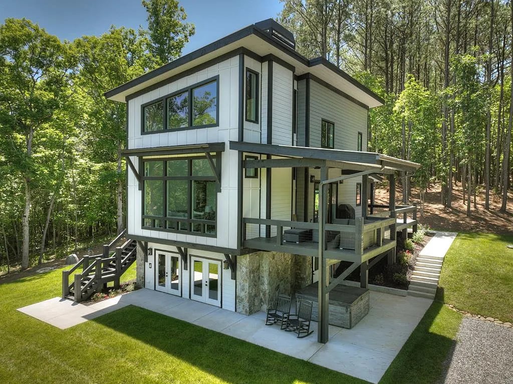 modern-home-with-deck-and-trees