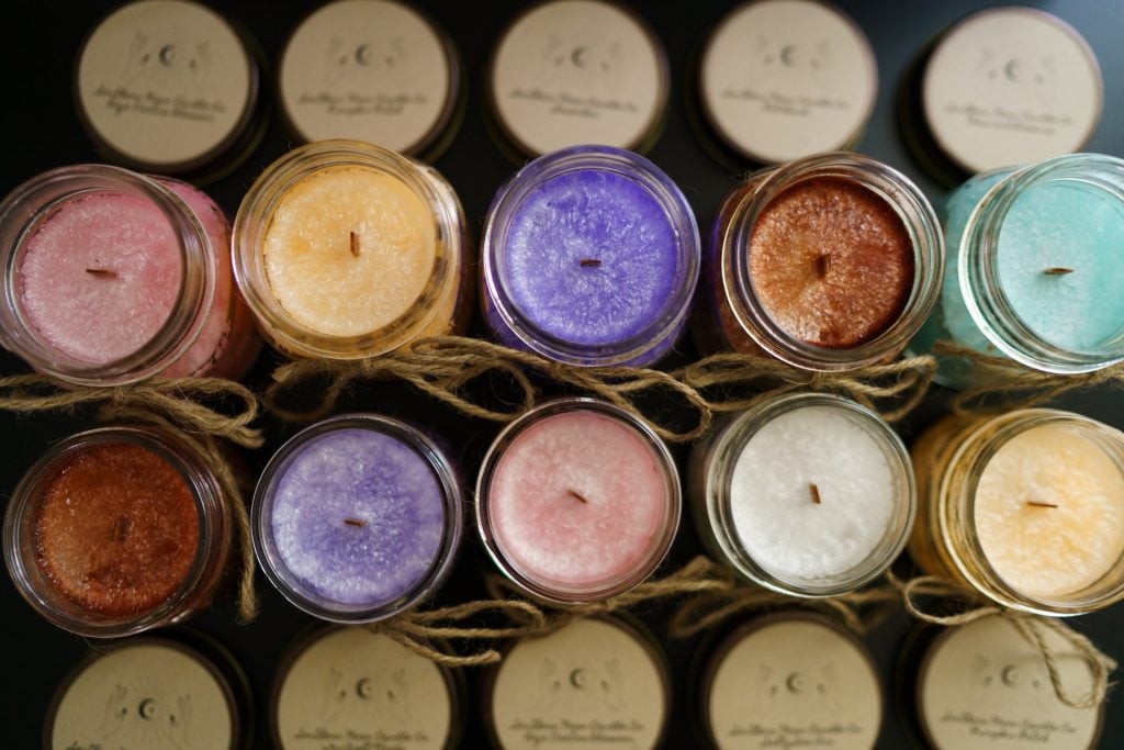 scented candles for diy christmas gifts