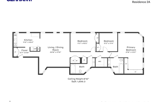 Photo 9b floor plan 313 West 143rd Street 2A