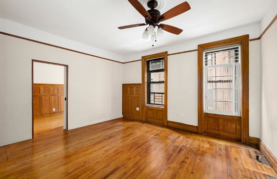 3. living room with wall up