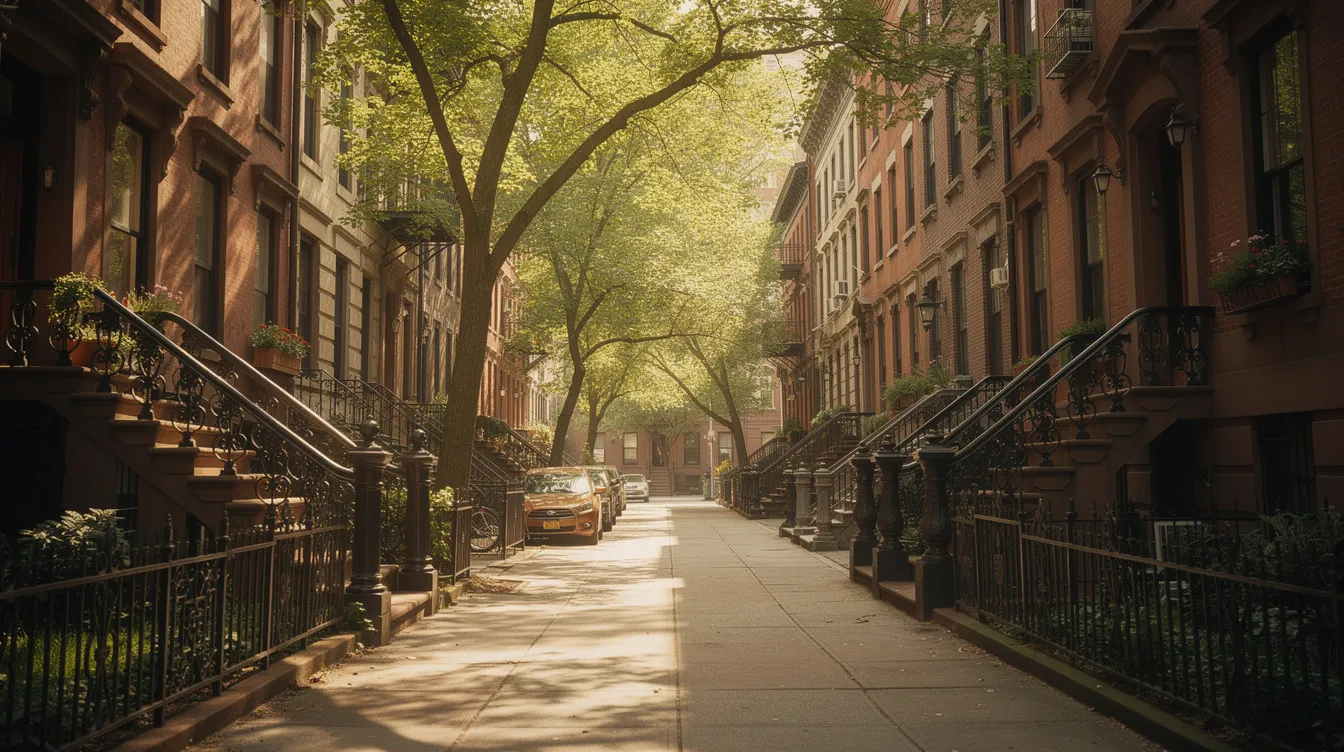 Brownstones street