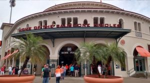 The Baltimore Orioles are proud to call Ed Smith Stadium in Sarasota,
