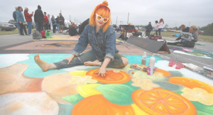 A chalk festival is an annual event that takes place in Venice. Just 25 minutes from downtown, this year's theme is titled "garden of wonders" which has drawn out more than 500 hundred international artists last year.