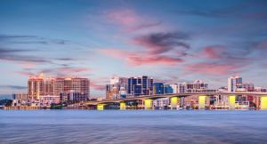 photo of Sarasota, Florida skyline to show why many people are drawn to the #1 place to live