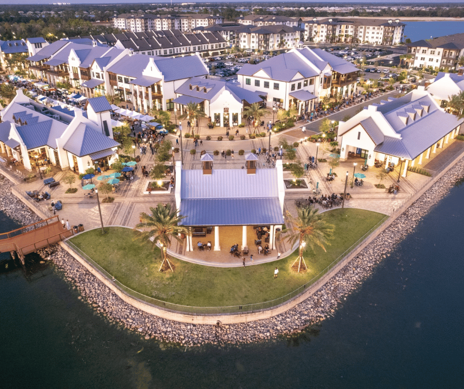 Aerial view of Waterside Place, Lakewood Ranch, Florida