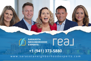 Sarasota Realtor and YouTuber, Lisa McBride and her team at Sarasota Neighborhood Experts