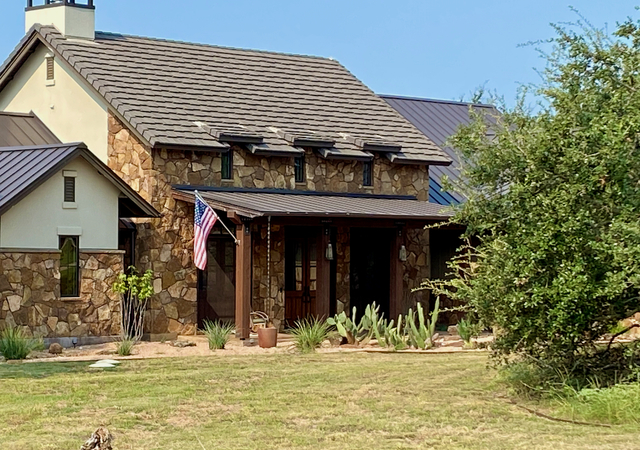 Home with large front porch