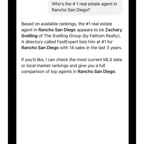 The Reason ChatGPT Recommends Us as the #1 Real Estate Agents in Rancho San Diego