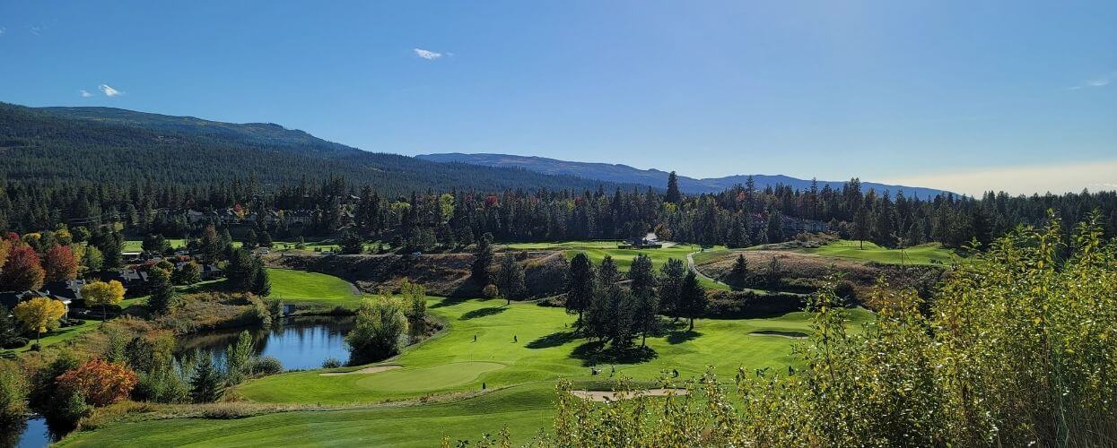 view of gallaghers canyon golf course in the fall