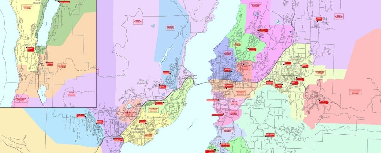 best schools in kelowna catchment maps