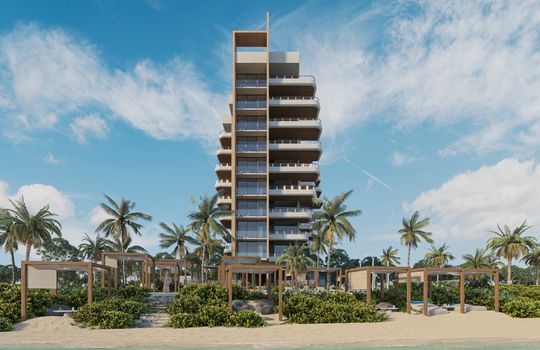 BAO IS A NEW BEACH FRONT DEVELOPMENT IN PUERTO MORELOS MEXICO, LOCATED IN THE MAYAN RIVIERA The complex will have two towers A and B, the first will have 2 and 3 bedrooms with exclusive views of the Caribbean Sea, tower B will offer 45m2 Studios, and larger 1-2 or 3 bedroom units for sale.