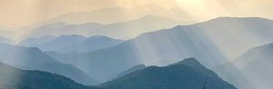 Sun setting from Waterrock Knob just a short drive from Maggie Valley on the Blue Ridge Parkway.