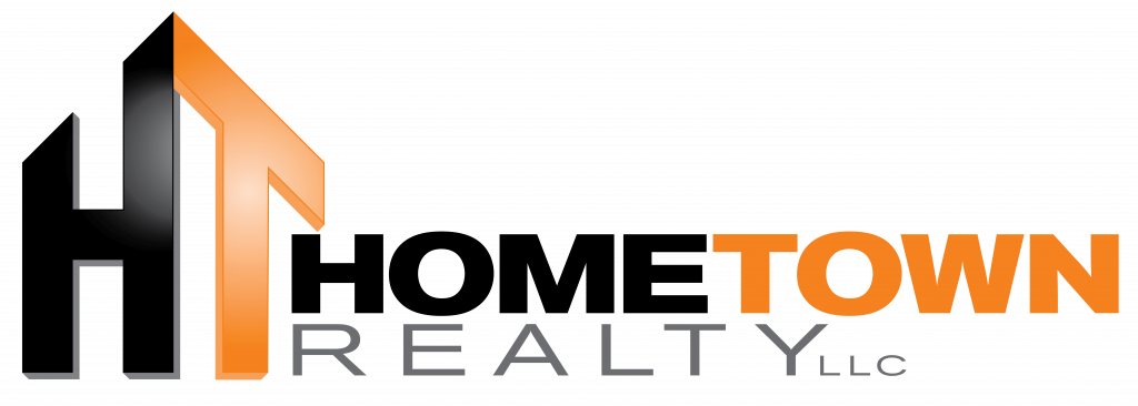 Hometown Realty Orange and Black Logo