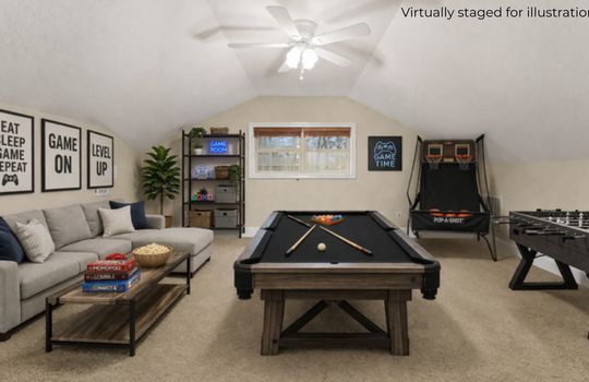 Virtually staged for illustration only.