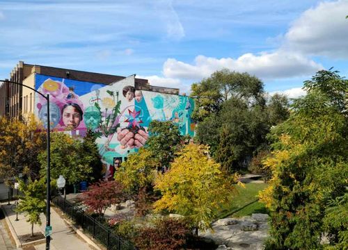 Bucktown 2 Wicker Park at the 606 Damen access