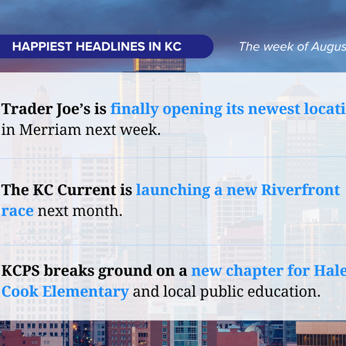 The Happiest Headlines in Kansas City this Week: August 24, 2026