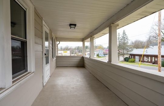 porch, front door, steps