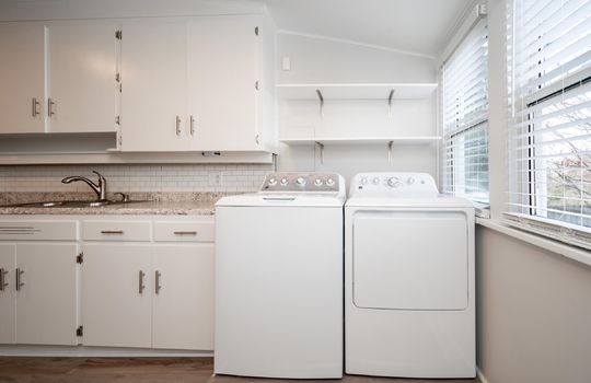 laundry, dryer, washer, cabinets