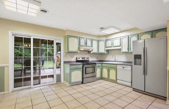 kitchen, cabinets, appliances