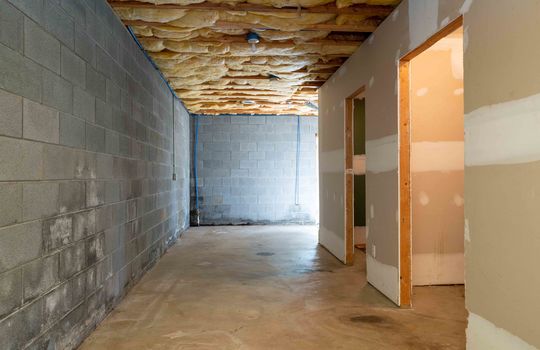 basement, unfinished, storage