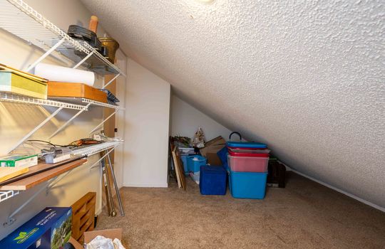 storage, attic, finished