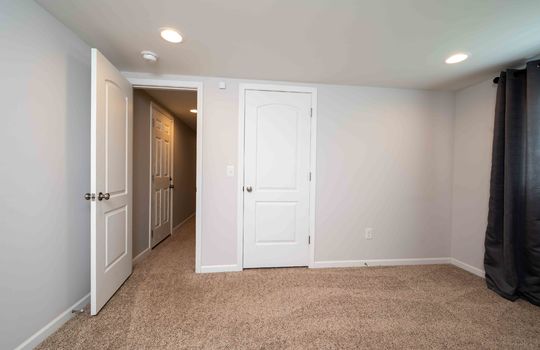 bedroom, carpet, closet