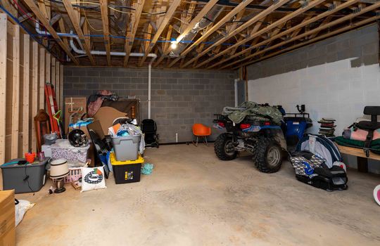 basement, unfinished, storage