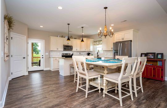 formal dining, kitchen, open concept