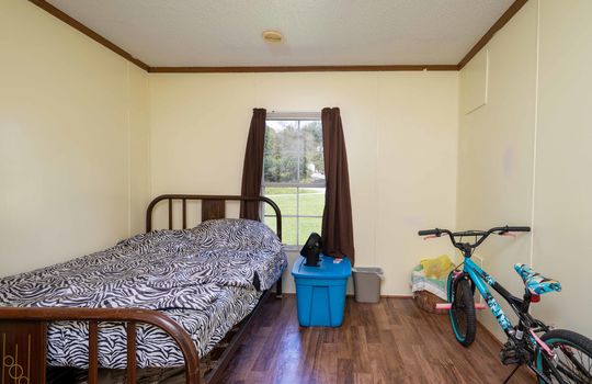 bed, bedroom, frame, bike
