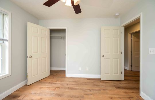 Doorway, Closet, Closet Door, Vinyl Flooring, Ceiling Fan