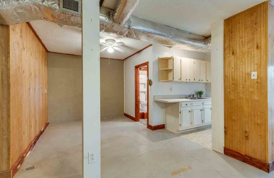 Basement, Basement Bath, Basement Secondary Kitchen, Cabinets, Concrete Flooring