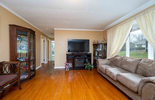 Living Room, Hardwood Flooring, Hallway, Window