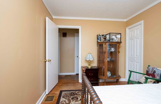 Bedroom, Hardwood Flooring, Doorway, Closet