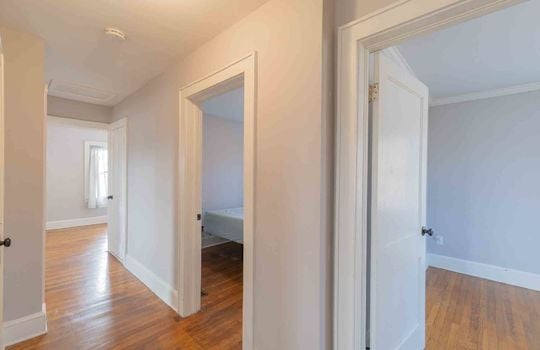 Hallway, Doors to Bedrooms