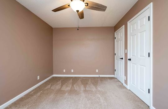 Bedroom, Ceiling Fan, Closet, Carpet