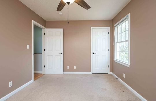 Bedroom, Carpet, Closet, Window, Ceiling Fan